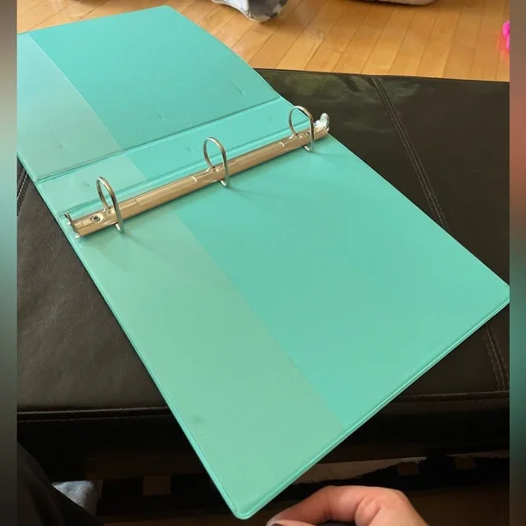 Turquoise D-Ring Binder - Picture 2 of 2